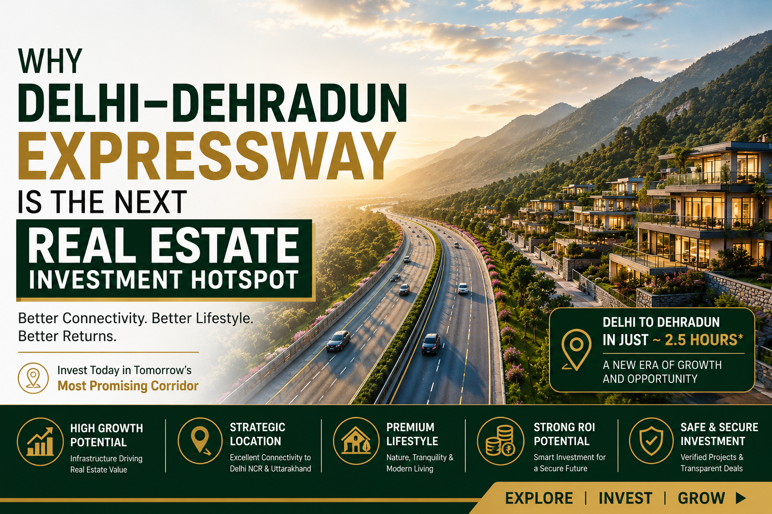 Why Delhi–Dehradun Expressway Is the Next Real Estate Investment Hotspot